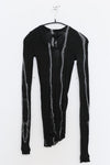 Marc le bihan dye T -shirt 1871 Black Tye Dye